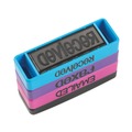 Stamps & Stamp Supplies | Trodat 8800 1.81 in. x 0.63 in. Emailed Faxed Received Interlocking Stack Stamp - Assorted Fluorescent Ink image number 2