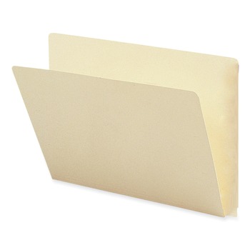 Smead 24250 Extended Straight End Tab Manila Folders - Letter, Manila (100/Box)