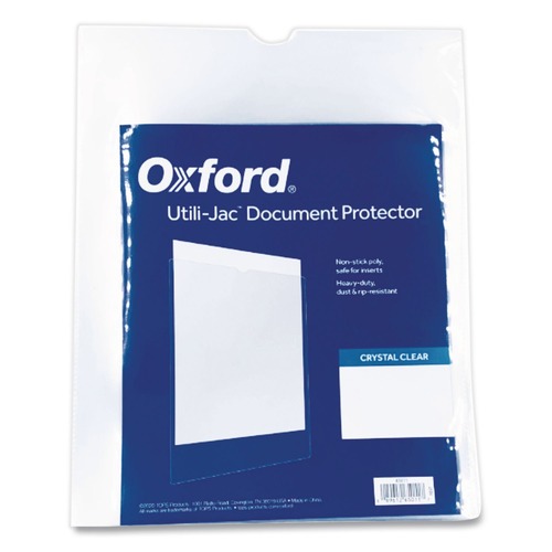Sheet Protectors | Oxford 65008 Utili-Jac 5 in. x 8 in. Heavy-Duty Plastic Envelopes - Clear (50/Box) image number 0