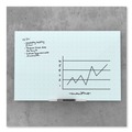 White Boards | U Brands 2798U00-01 35 in. x 23 in. Floating Glass Ghost Grid Dry Erase Board - White image number 3