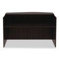 Office Desks & Workstations | Alera ALEVA327236ES Valencia Series 71 in. x 35.5 in. x 29.5 in. - 42.5 in. Reception Desk with Transaction Counter - Espresso image number 2