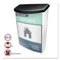 Desk Shelves | Deflecto 790901 10w x 4.5d x 13.13h Outdoor Literature Box - Clear/Black image number 5