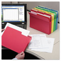 File Folders | Smead 11987 1/3-Cut Tabs Assorted Letter Size 0.75 in. Expansion SuperTab Colored File Folders - Assorted (100/Box) image number 6