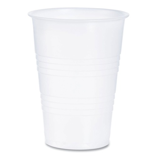  | Dart Y10 10 oz. High-Impact Polystyrene Cold Cups - Translucent (25 Sleeves/Carton) image number 0