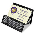 Desk Accessories & Office Organizers | Artistic ART20001 Perforated Steel Urban Collection Punched Metal Business Card Holder Holds 50 2 in. x 3.5 in. Cards - Black image number 0
