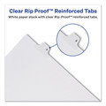 Dividers & Tabs | Avery 82184 26-Tab "V" 11 in. x 8.5 in. Allstate Style Preprinted Legal Exhibit Side Tab Index Dividers - White (25/Pack) image number 2