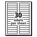 Labels | Avery 06466 0.66 in. x 3.44 in. Removable File Folder Labels with Sure Feed Technology - White (750/Pack) image number 5