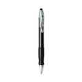 Just Launched | BIC VLG11 BLK Velocity Easy Glide 1 mm Medium Ballpoint Pen - Black Ink/Translucent Black Barrel (1-Dozen) image number 2
