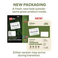 Labels | Avery 42395 3.38 in. x 2.33 in. EcoFriendly Adhesive Name Badge Labels - White (160/Box) image number 3
