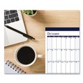 Bulletin Boards | House of Doolittle 136 22 in. x 17 in. 14-Month Dec 2025 to Jan 2027 Three Month Desk Pad - White/Blue/Teal Sheets/Blue Binding/Corners image number 3