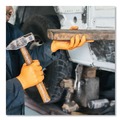Disposable Gloves | Ammex GWON42100 8 mil Heavy-Duty Industrial Powder-Free Nitrile Gloves - Small, Orange (1000/Carton) image number 1