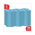 Cleaning Cloths | WypAll 35431 X60 13.5 in. x 19.6 in. Cloths - Small, Blue (130/Roll, 6 Rolls/Carton) image number 2