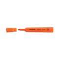 Highlighters | Universal UNV08863 Fluorescent Ink Chisel Tip Desk Highlighters - Orange (1 Dozen) image number 2