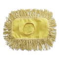 Mops | Rubbermaid Commercial FGJ15100YL00 12 in. x 5 in. Trapper Looped-End Dust Mop Head - Yellow (12/Carton) image number 2