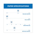Copy & Printer Paper | Hammermill 86704 Great White 30 92 Bright 3 Hole 20 lbs. 8.5 in. x 11 in. Recycled Print Paper - White (500/Ream) image number 2