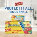 Food Wraps | Glad 70441 70 sq. ft. Foot Roll Press'n Seal Food Plastic Wrap (12/Carton) image number 5