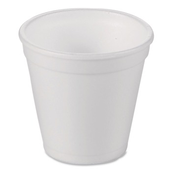 WinCup 221964 4 oz Foam Drink Cups - White (1000/Carton)