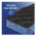 Sponges & Scrubbers | O-Cedar 148377PK 2.63 in. x 4.25 in. x 1 in. Scrunge Heavy-Duty Sponge - Black/Blue (2/Pack) image number 2