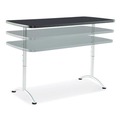 Office Desks & Workstations | Iceberg 69317 ARC 30 in. x 60 in. x 30 - 42 in. Height-Adjustable Table - Graphite/Silver image number 5