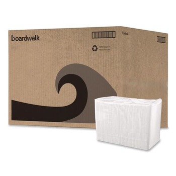 Boardwalk BWK8310 12 in. x 12 in. 1-Ply 1/4-Fold Lunch Napkins - White (6000/Carton)