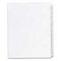 Back to School Sale | Avery 01703 11 x 8.5 Allstate Style Preprinted Legal Exhibit Side 51 to 75 Tab Index Dividers - White (25-Pieces/Set) image number 0