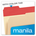 File Folders | Pendaflex 84101EE 0.75 in. Expansion 1/3-Cut Color Tab Letter Size File Folders - Manila (50/Box) image number 1