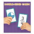 Flash Cards | Carson-Dellosa 0769677339 Fractions Flash Cards, 3.25 x 5.25, Assorted Colors, 54 Cards image number 5