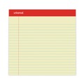 Just Launched | Universal M9-10630 8.5 in. x 11.75 in. 50 Sheets Wide/Legal Rule Red Headband Perforated Ruled Writing Pads - Canary-Yellow (1 Dozen) image number 3