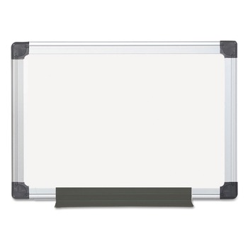 MasterVision MA0212170MV 18 in. x 24 in. Aluminum Frame Value Melamine Dry Erase Board - White
