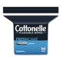 Cleaning Cloths | Cottonelle 10358 5 in. x 7.25 in. 1-Ply Fresh Care Flushable Cleansing Cloths - White (8/Carton) image number 1