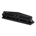 Staple Punches | Universal UNV74323 Deluxe 12-Sheet Two and Three 9-3/2 in. Hole Adjustable Punch - Black image number 2