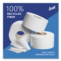  | Scott 67805 2-Ply 3.55 in. x 1000 ft. Septic Safe Essential 100% Recycled Fiber JRT Bathroom Tissue for Business - White (12/Carton) image number 6