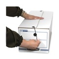 Mailing Boxes & Tubes | Bankers Box 00018 Liberty 9 in. x 24.25 in. x 7.5 in. Check and Form Boxes - White/Blue (12/Carton) image number 6
