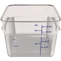Food Trays, Containers, and Lids | Carlisle 1195407 11.13 in. x 11.13 in. x 8.25 in. 12 qt. Squares Polycarbonate Food Storage Container - Clear image number 1