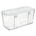 Boxes & Bins | Deflecto 29201CR 8.8 x 4 x 4.38 Stackable Caddy Organizer - Medium/White image number 0
