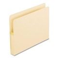 File Folders | Pendaflex 12812 3.5 in. Expansion Letter Size Manila Drop Front Shelf File Pockets with Rip-Proof-Tape Gusset Top - Manila (25/Box) image number 2