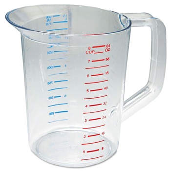 Rubbermaid Commercial FG321700CLR 2 qt. Bouncer Measuring Cup - Clear