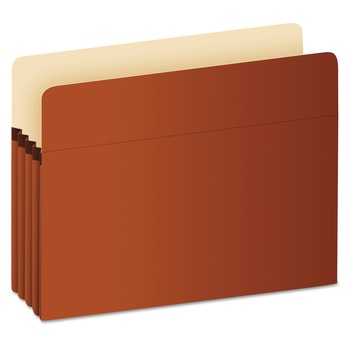 Pendaflex S36G 5.25 in. Expansion Legal Size Pocket File - Red Fiber