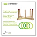 Clearance Center | Champion Sports QS1 Plastic/Wood Ring Toss Set - Assorted Colors (9-Piece/Set) image number 5