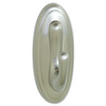 Wall Racks & Hooks | Command 17053BN-ES 5 lbs. Capacity Large Plastic Decorative Hooks - Silver (1/Pack) image number 1