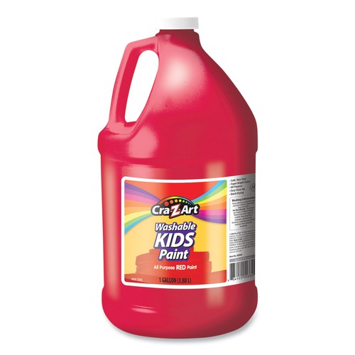 Arts & Crafts Supplies | Cra-Z-Art 760052 1 Gallon Washable Kids Paint Bottle - Red image number 0