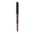 Pens | uni-ball 60117 VISION Extra-Fine 0.5 mm Stick Roller Ball Pen - Red Ink Gray/Red Barrel (1-Dozen) image number 2