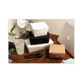 Food Trays, Containers, and Lids | Pactiv Corp. NOB08W EarthChoice OneBox 4.5 in. x 4.5 in. x 3.25 in. 46 oz. Paper Box - White (200/Carton) image number 4