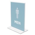 Desk Shelves | Deflecto 69101 5 in. x 7 in. Insert Classic Image Double-Sided Sign Holder - Clear image number 5