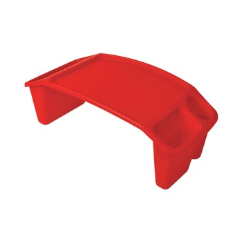 Deflecto 39502RED 23.35 in. x 12 in. x 8.53 in. Antimicrobial Rectangular Lap Desk - Red