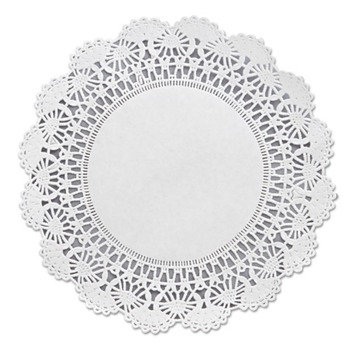 COASTERS | Hoffmaster 500236 8 in. Round Cambridge Lace Doilies - White (1000/Carton)