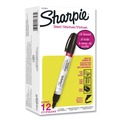 Permanent Markers | Sharpie 2107615 Medium Bullet Tip Permanent Paint Marker - Black (1 Dozen) image number 0