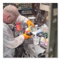 Disposable Gloves | Ammex GWON42100 8 mil Heavy-Duty Industrial Powder-Free Nitrile Gloves - Small, Orange (1000/Carton) image number 5