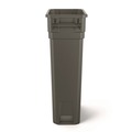 Trash & Waste Bins | Suncast Commercial TCNH2030 23-Gallon Plastic Resin Slim Trash Can - Gray image number 2