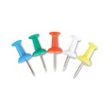 Push Pins | Universal UNV31314 3/8 in. Plastic Colored Push Pins - Assorted (400/Pack) image number 1